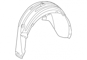 Rear left fender liner Mercedes CLS-class C218 12-12