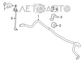 Front stabilizer Mazda 3 14-18 BM 23mm