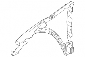 Front left wing Land Rover Range Rover Evoque 12-18