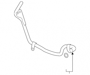Cooling pipe metal Mazda 6 18-21