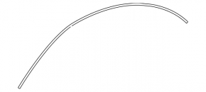 Roof molding side chrome left Mercedes CLA 14-19 scratch