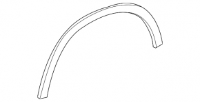 Rear left wing arch trim Mercedes GLA 15-20