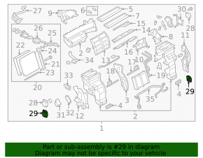 Actuator motor heater drive air conditioner Nissan Maxima A36 16-