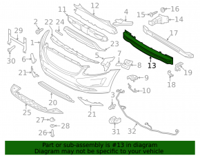 Volvo XC60 10-17 Front Bumper Reinforcement
