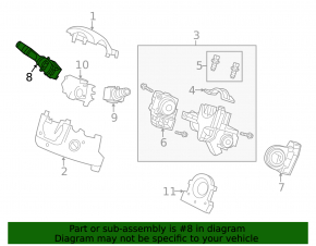 Left steering column switch Honda CRV 12-14 under fog lights
