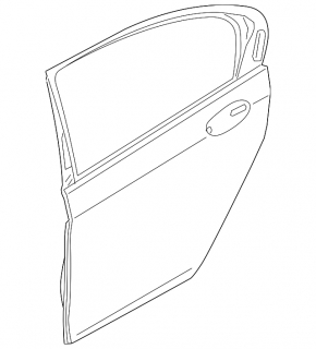 Bare rear right door BMW 7 G70 23-25