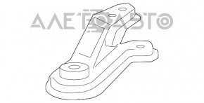 Front subframe lug, rear left, Toyota Highlander 14-19