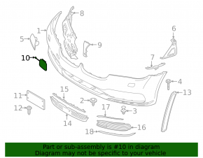 Plug towing hook front bumper BMW 7 G11 G12 16-19