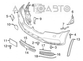 Plug towing hook front bumper BMW 7 G11 G12 16-19