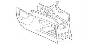 Lower console base Lexus RX350 RX450h 10-12 ser