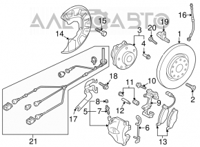 Front left caliper Audi Q3 8U 15-18