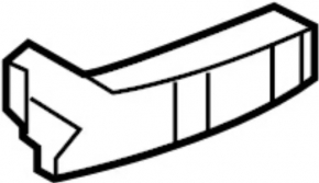 Front bumper mount left Infiniti QX50 14-17