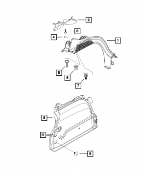 Left lower arch trim Fiat 500X 16-18