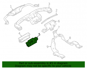 Mitsubishi Outlander 14-16 Central Fan Duct