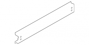 Rear Bumper Reinforcement Nissan Versa 12-19 USA