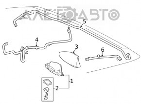 Antenna fin Toyota Rav4 19-