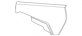 Center console trim side left rear lower Chevrolet Equinox EV 24-26 black