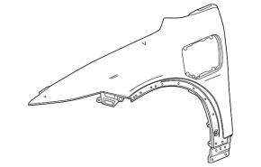 Front left fender Chevrolet Equinox EV 24-26
