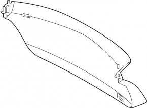 Infiniti QX30 17-19 trunk lid trim