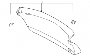 Infiniti QX30 17-19 trunk lid trim