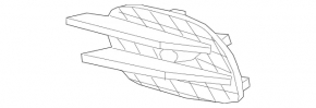 Front bumper grille right Mercedes S-class W222 18-20 AMG pkg