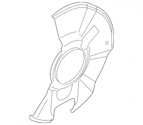 Front left brake disc cover Ford Fiesta 11-13