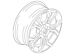 Wheel disk R17x7J Ford Ecosport 18-22 type 6