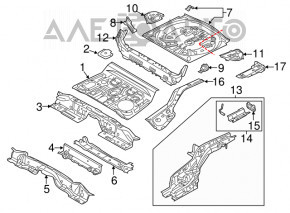 Mazda CX-5 17-24 trunk tray on the body