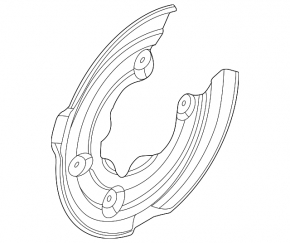 Brake Disc Cover Rear Left Ford Mustang Mach-E 21-23