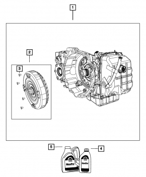 Automatic transmission assembly Dodge Journey 11-19 3.6 AWD
