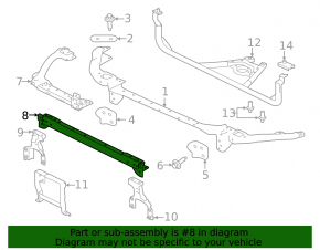 TV lower bar Jaguar F-Pace X761 17-