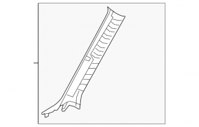 Mazda CX-50 23-25 gray upper left front pillar trim