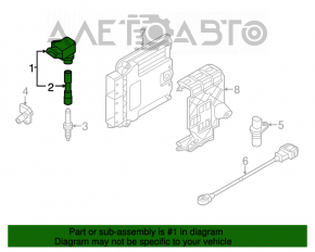 Ignition coil for VW Jetta 11-18 USA 1.8T