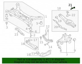 Kia K5 21-24 100mm camber mounting bolt