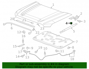 Chevrolet Volt 16 Hood Hardware - Set