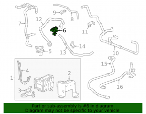 Chevrolet Volt 16- engine cooling system pump