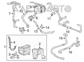 Chevrolet Volt 16- engine cooling system pump