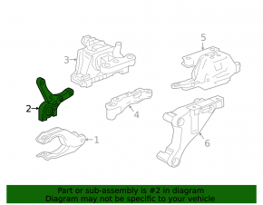 Automatic transmission bracket Chevrolet Volt 16 - aluminum