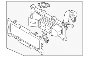 EGR valve cooler Hyundai Santa FE 21-23 2.5