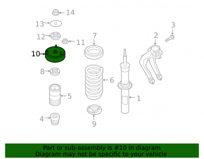 Shock absorber support front left BMW X5 E70 07-13