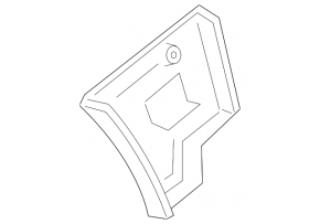 Left front bumper mount for Volvo S60 14-18 rest.