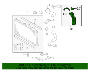 Expansion tank for cooling Subaru Forester 08-13 SH