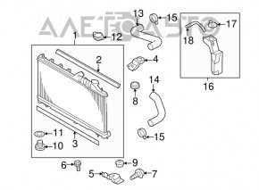Expansion tank for cooling Subaru Forester 08-13 SH