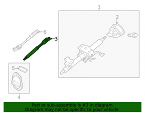 Lexus GX460 10-23 Steering Cardan Joint