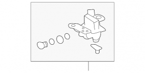 Lexus RX300 RX330 RX350 04-09 Rear Air Suspension Valve