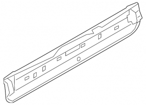 Lower trunk door trim main BMW X7 G07 19-22 Mokka
