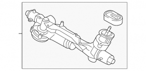 Steering rack Audi A3 8V 15-20 electric OEM