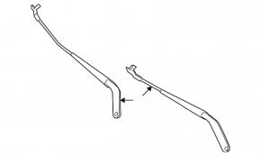 Left wiper arm BMW X5 F15 14-18