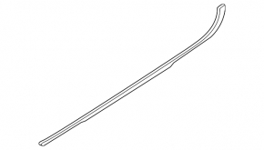 Kia Forte 4D 14-18 Chrome Door-Glass Molding, Central, Rear Right
