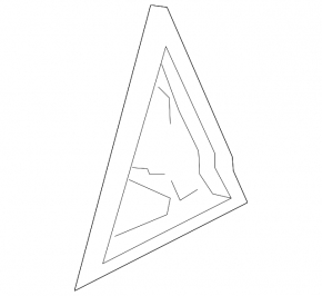 Trim triangle door rear left Kia Sorento 10-15 outer